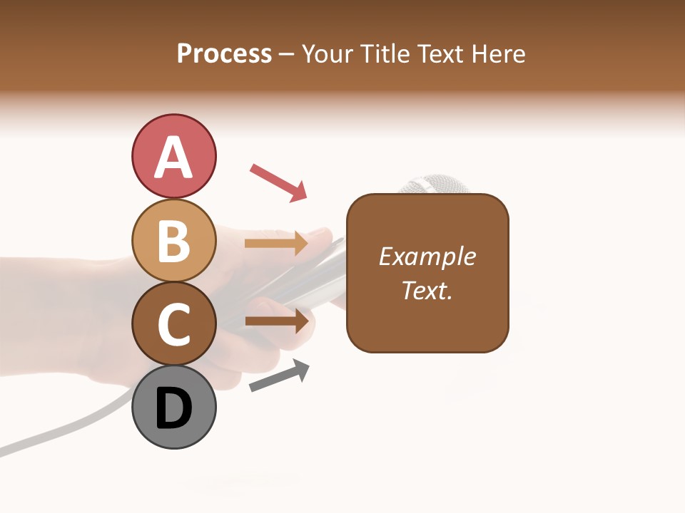 Microphone In Hand PowerPoint Template