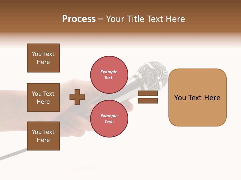 Microphone In Hand PowerPoint Template