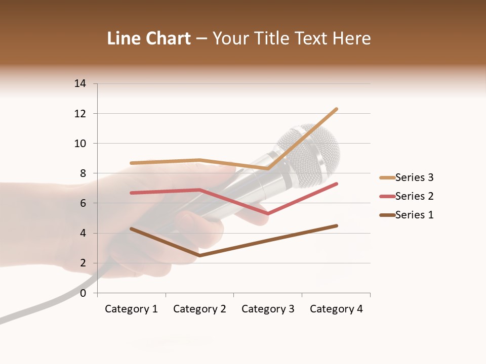 Microphone In Hand PowerPoint Template