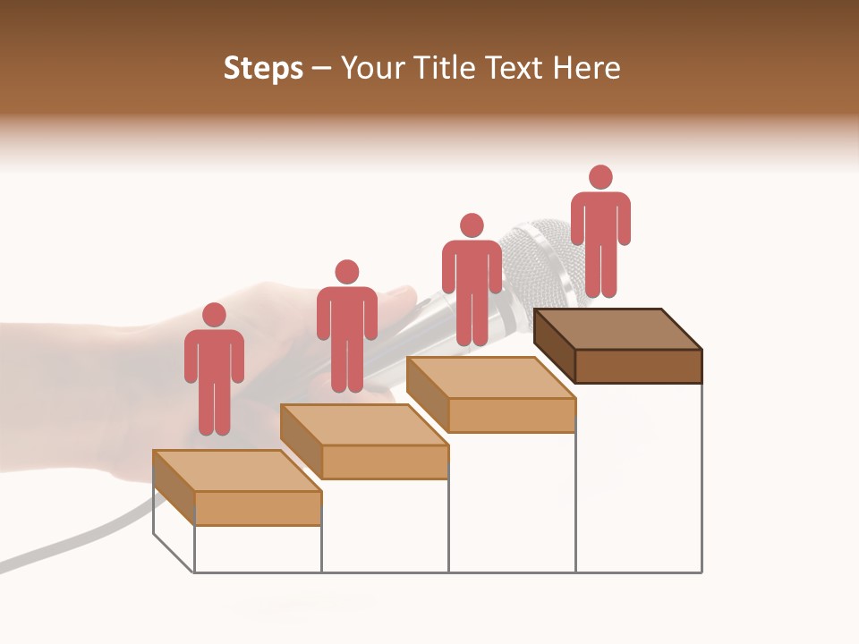 Microphone In Hand PowerPoint Template