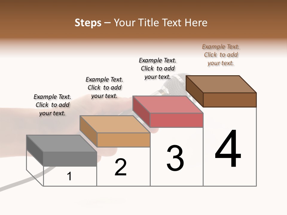 Microphone In Hand PowerPoint Template