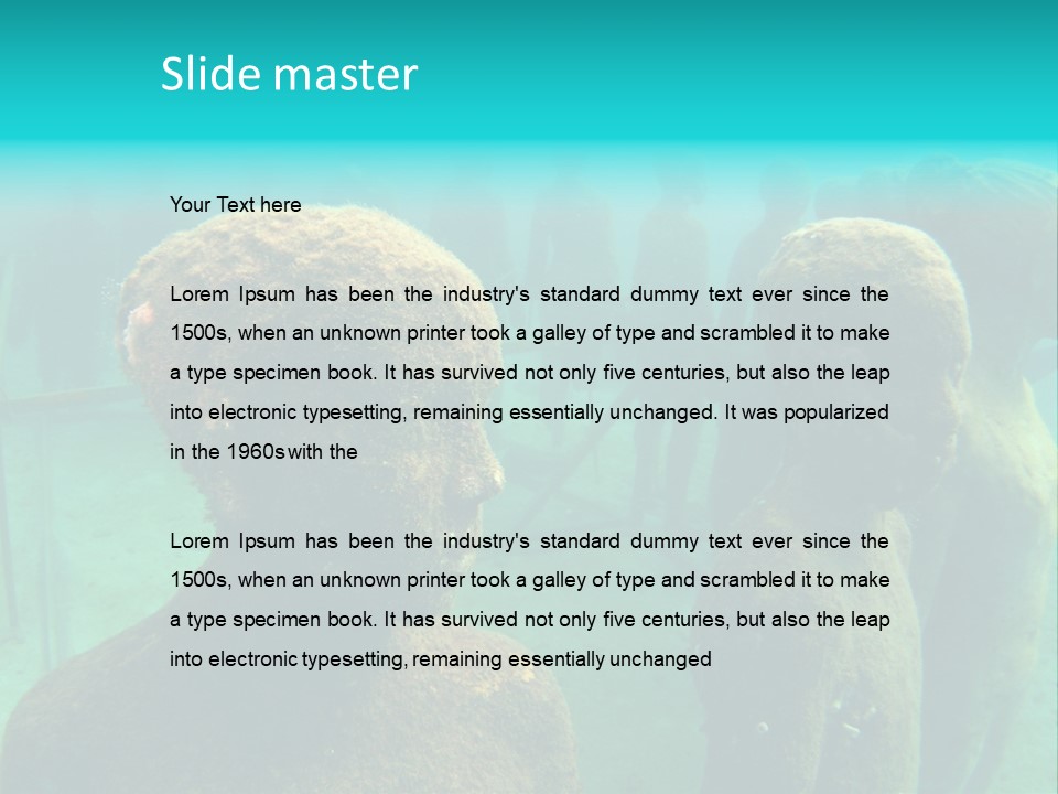 Sculpture Park Children PowerPoint Template