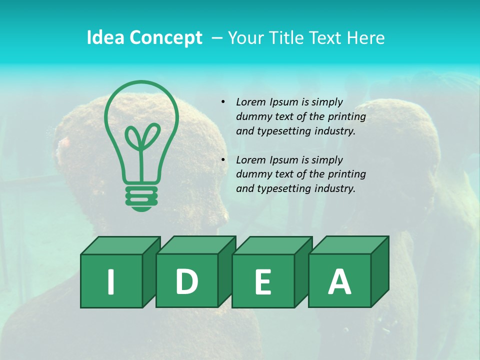 Sculpture Park Children PowerPoint Template