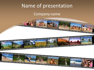 Story Of A Family Vacation Told Through Their 35Mm Film Negatives PowerPoint Template