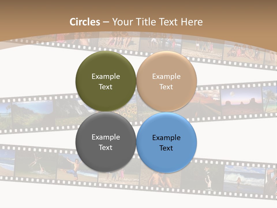 Story Of A Family Vacation Told Through Their 35Mm Film Negatives PowerPoint Template