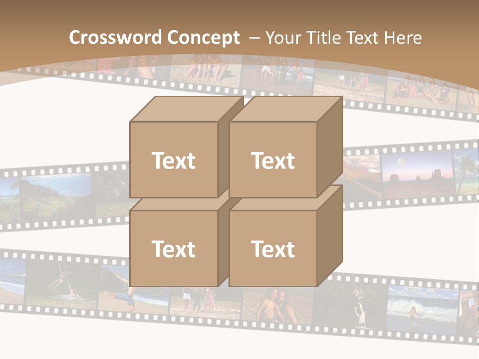 Story Of A Family Vacation Told Through Their 35Mm Film Negatives PowerPoint Template