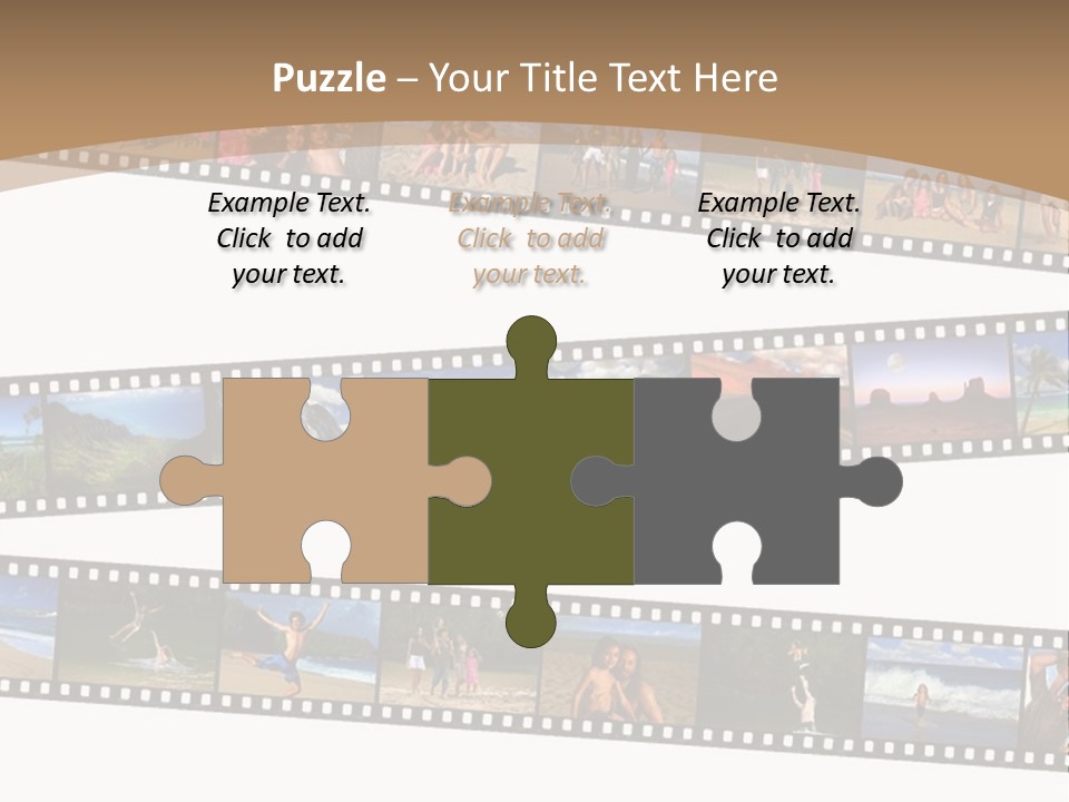 Story Of A Family Vacation Told Through Their 35Mm Film Negatives PowerPoint Template