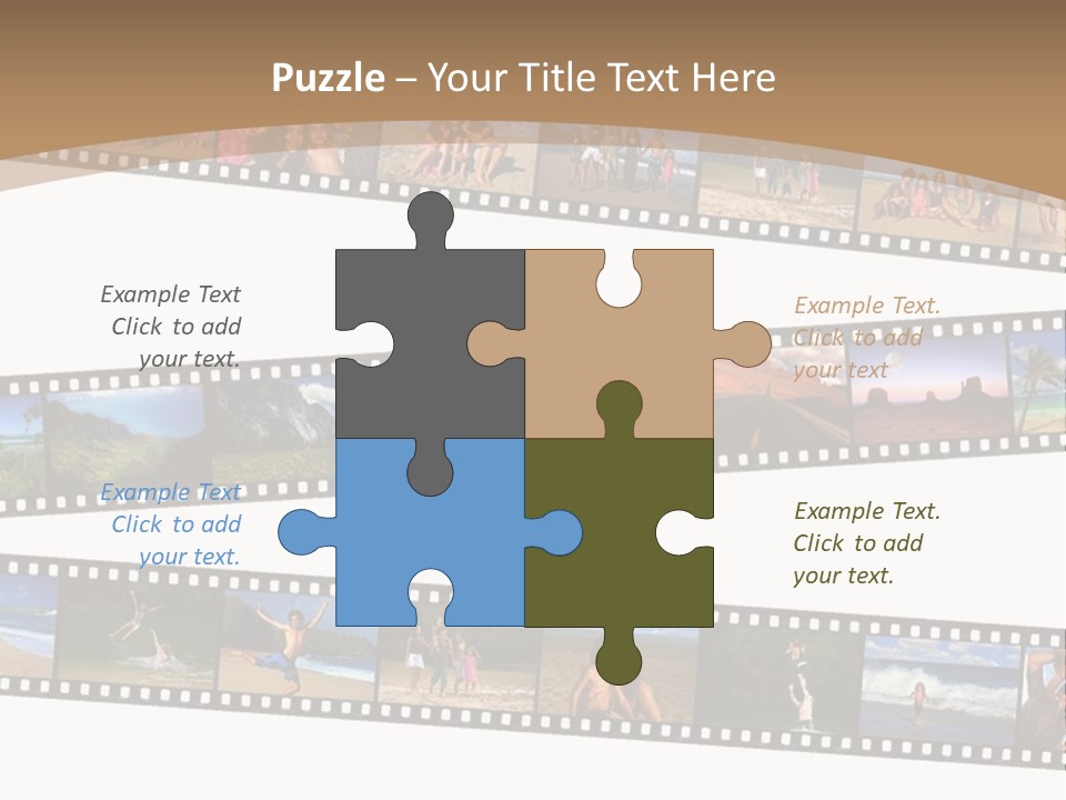 Story Of A Family Vacation Told Through Their 35Mm Film Negatives PowerPoint Template