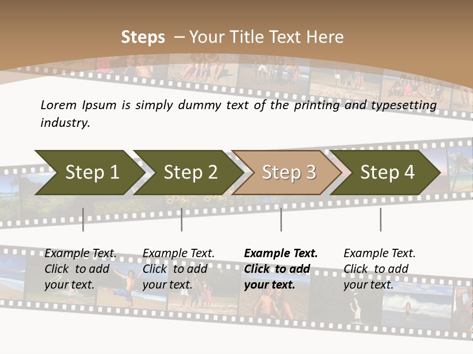 Story Of A Family Vacation Told Through Their 35Mm Film Negatives PowerPoint Template