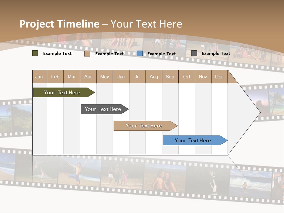 Story Of A Family Vacation Told Through Their 35Mm Film Negatives PowerPoint Template