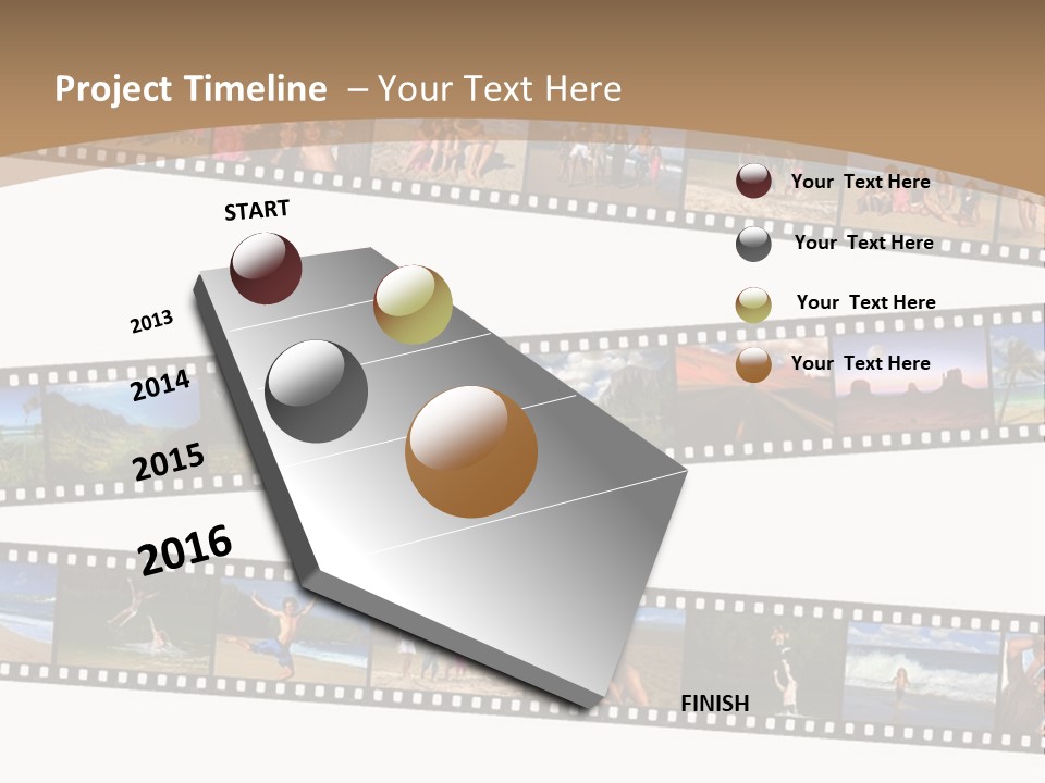Story Of A Family Vacation Told Through Their 35Mm Film Negatives PowerPoint Template