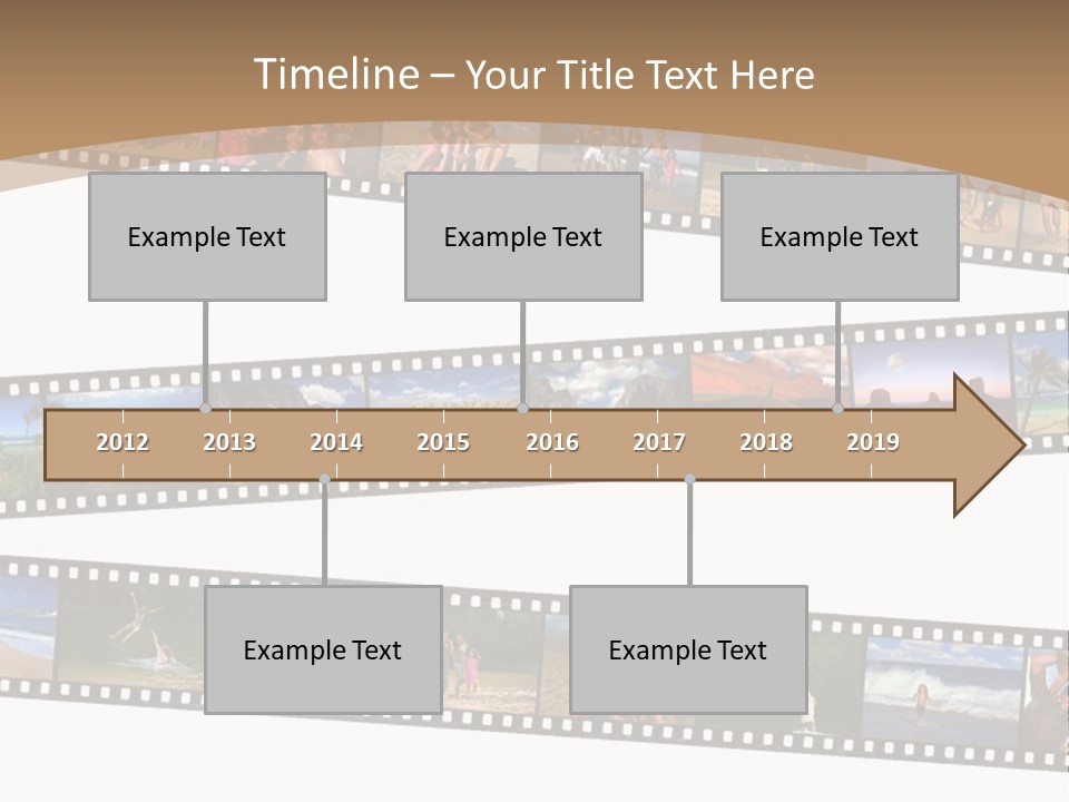Story Of A Family Vacation Told Through Their 35Mm Film Negatives PowerPoint Template