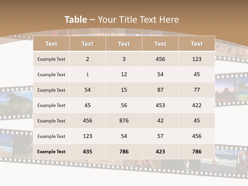 Story Of A Family Vacation Told Through Their 35Mm Film Negatives PowerPoint Template