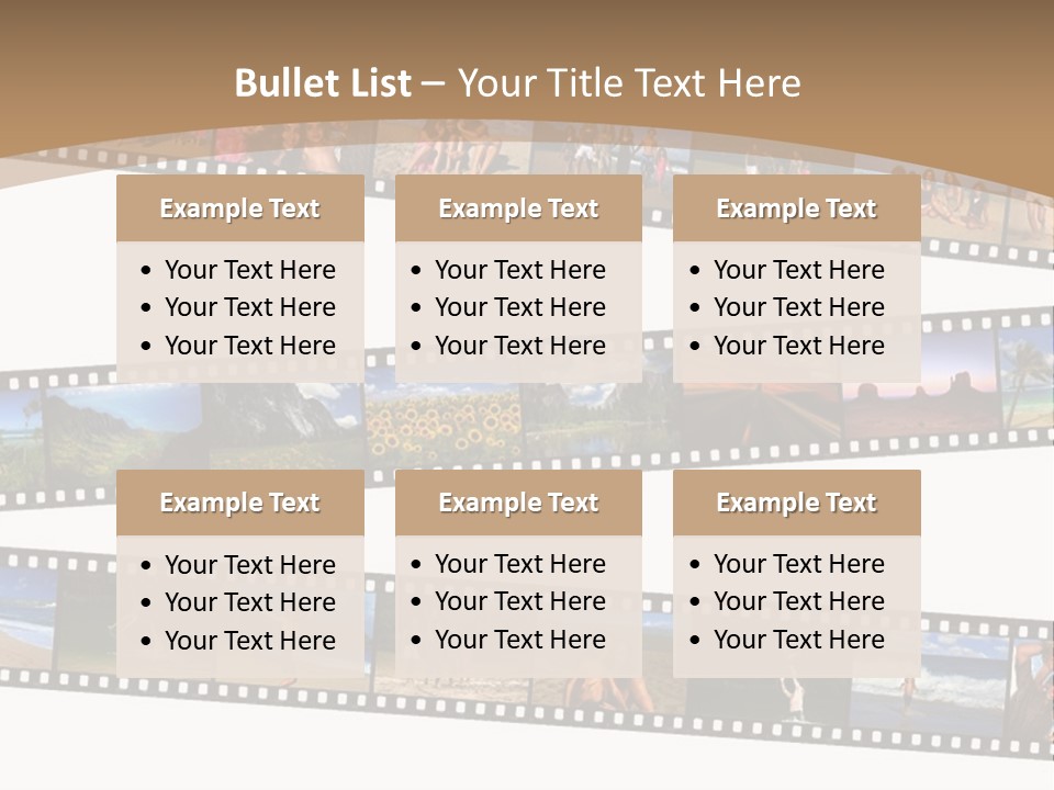 Story Of A Family Vacation Told Through Their 35Mm Film Negatives PowerPoint Template