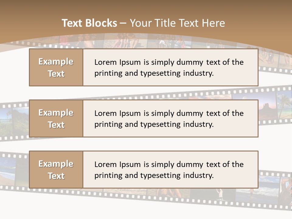 Story Of A Family Vacation Told Through Their 35Mm Film Negatives PowerPoint Template