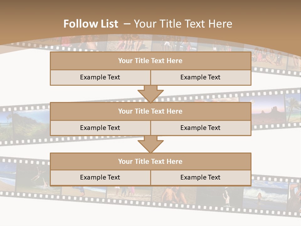 Story Of A Family Vacation Told Through Their 35Mm Film Negatives PowerPoint Template