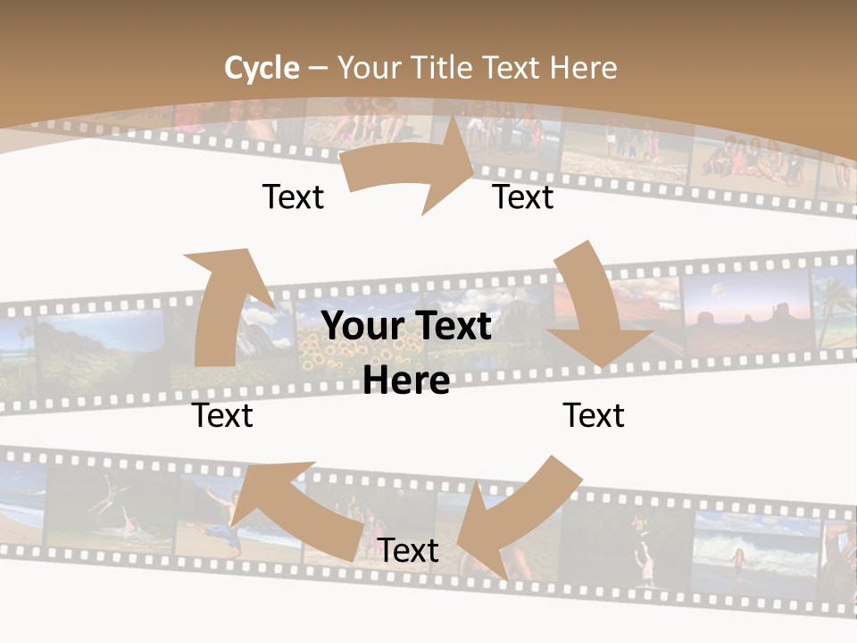Story Of A Family Vacation Told Through Their 35Mm Film Negatives PowerPoint Template