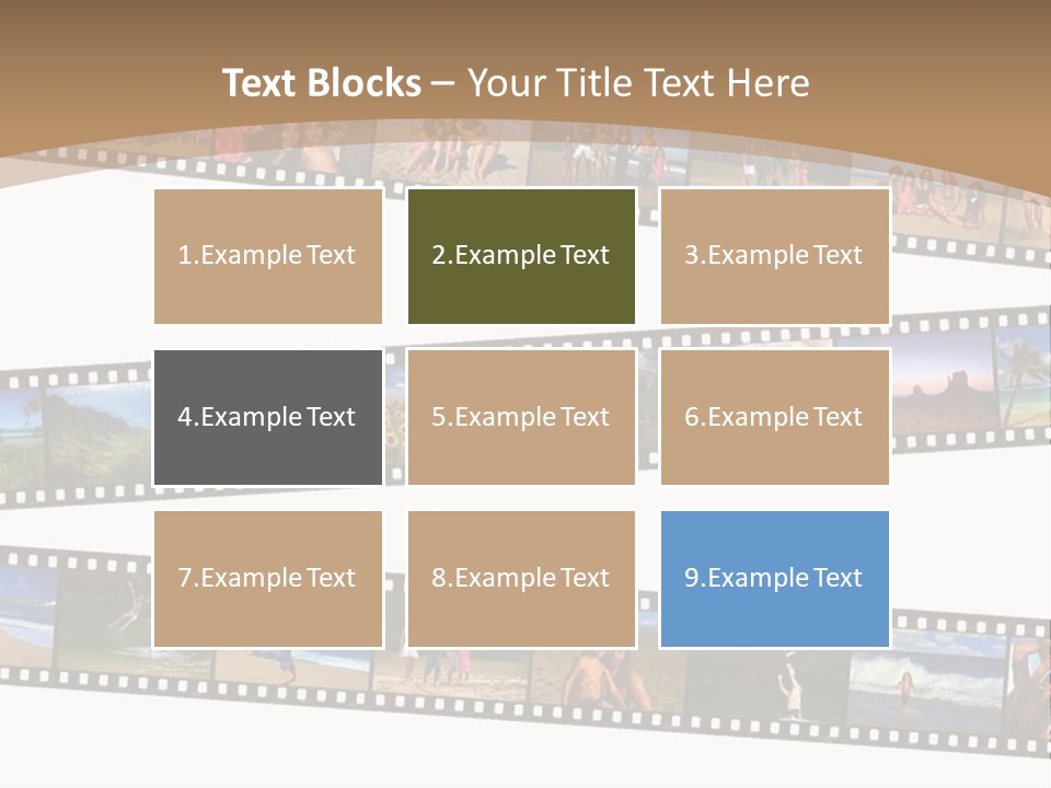 Story Of A Family Vacation Told Through Their 35Mm Film Negatives PowerPoint Template