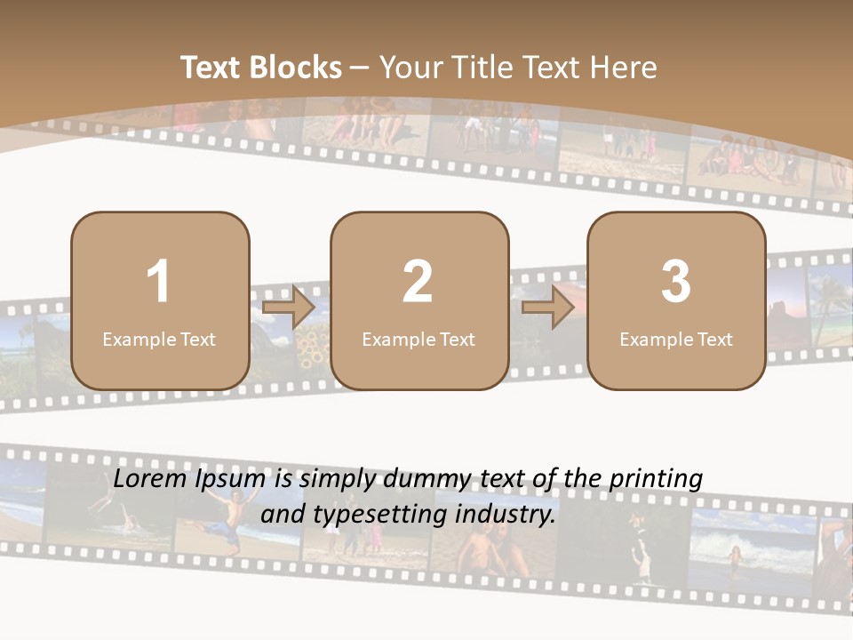 Story Of A Family Vacation Told Through Their 35Mm Film Negatives PowerPoint Template