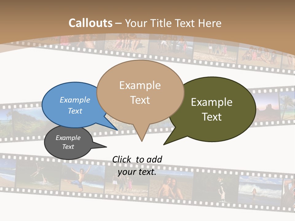 Story Of A Family Vacation Told Through Their 35Mm Film Negatives PowerPoint Template