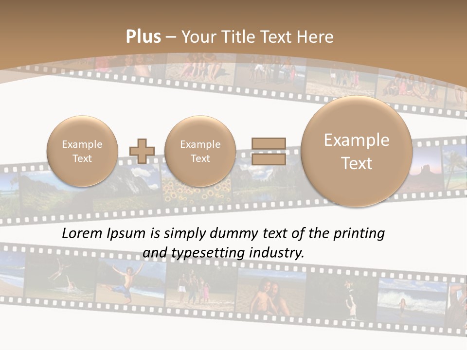 Story Of A Family Vacation Told Through Their 35Mm Film Negatives PowerPoint Template