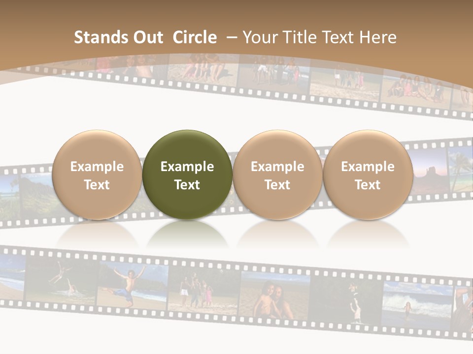 Story Of A Family Vacation Told Through Their 35Mm Film Negatives PowerPoint Template