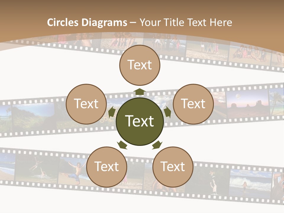 Story Of A Family Vacation Told Through Their 35Mm Film Negatives PowerPoint Template