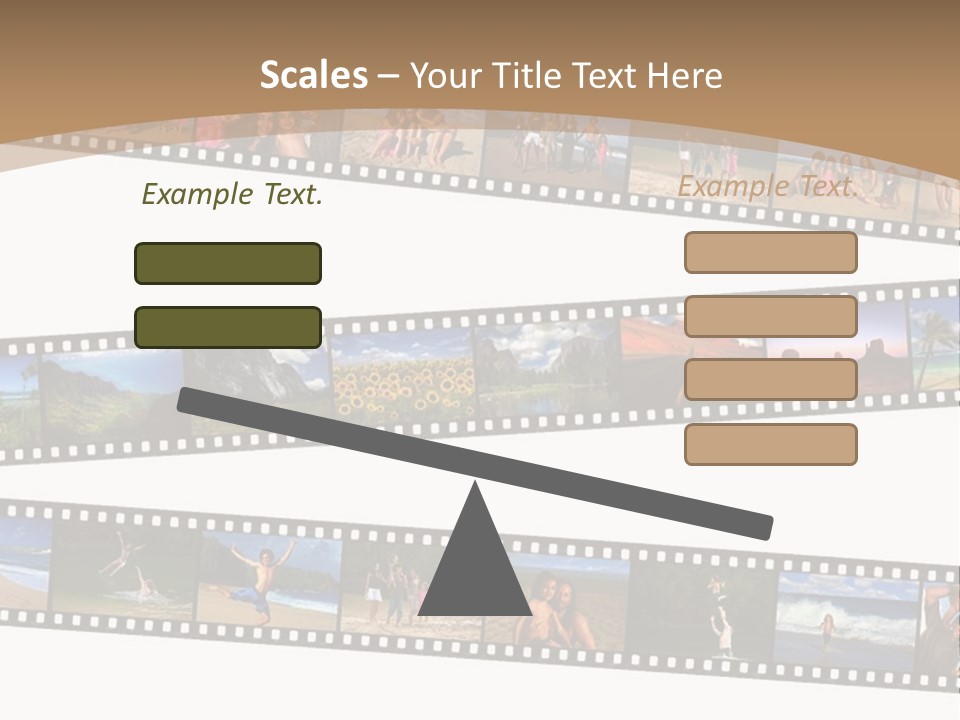 Story Of A Family Vacation Told Through Their 35Mm Film Negatives PowerPoint Template