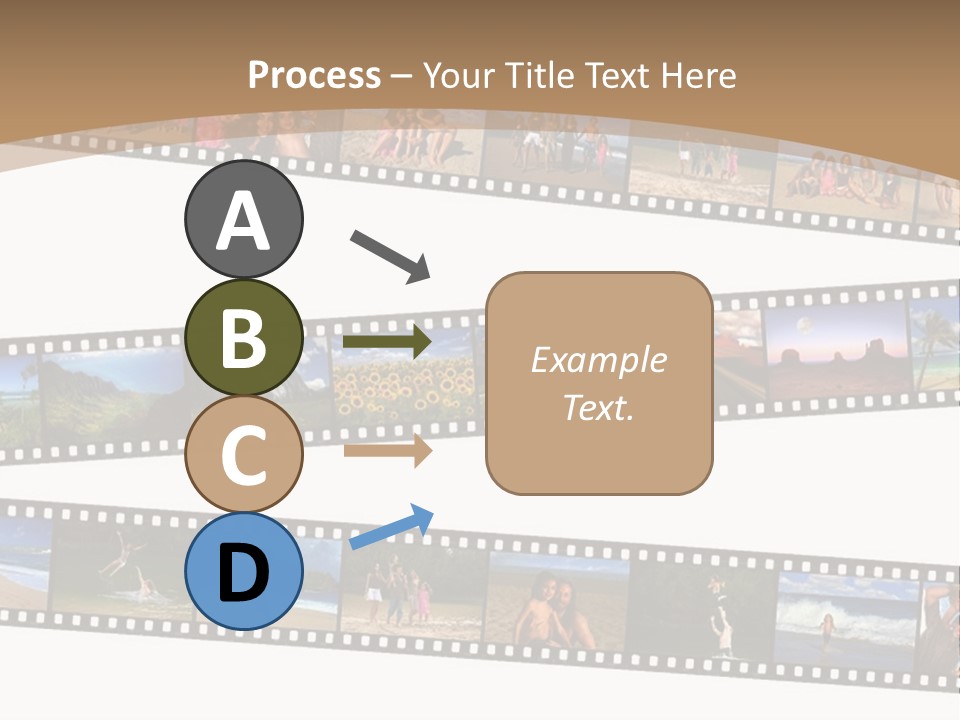 Story Of A Family Vacation Told Through Their 35Mm Film Negatives PowerPoint Template