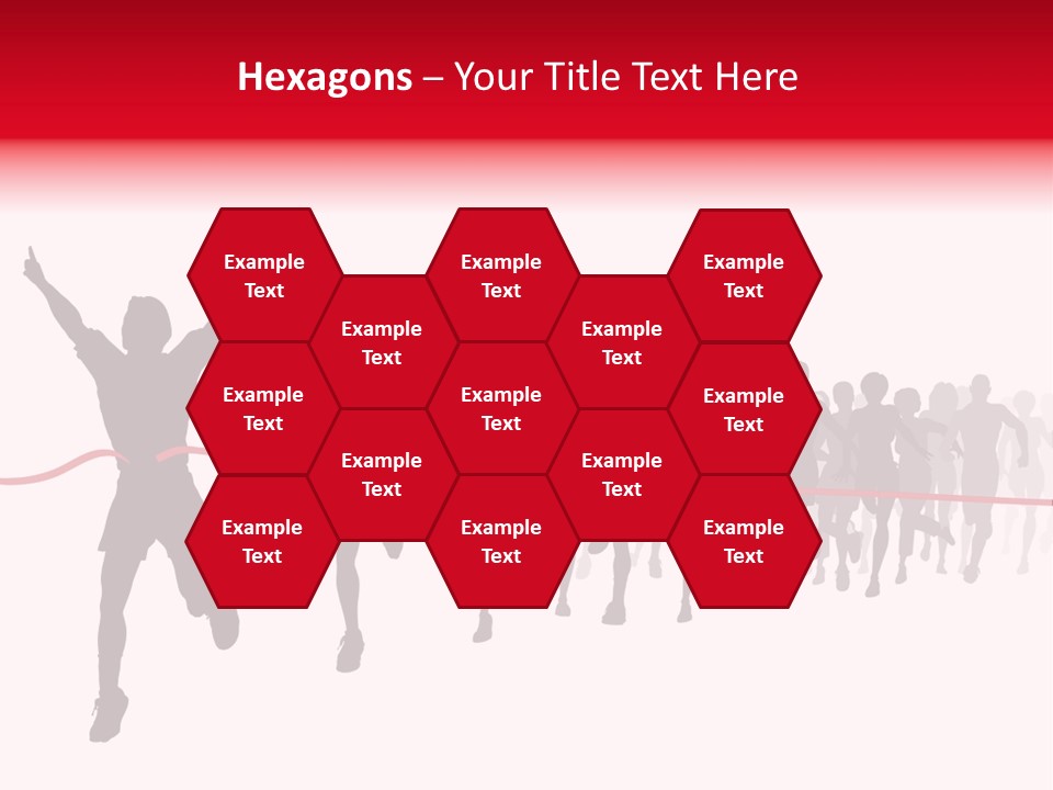 Editable Vector Illustration Of The Winner Of A Race With All Figures As Separate Objects Stock Vector Illustration: PowerPoint Template