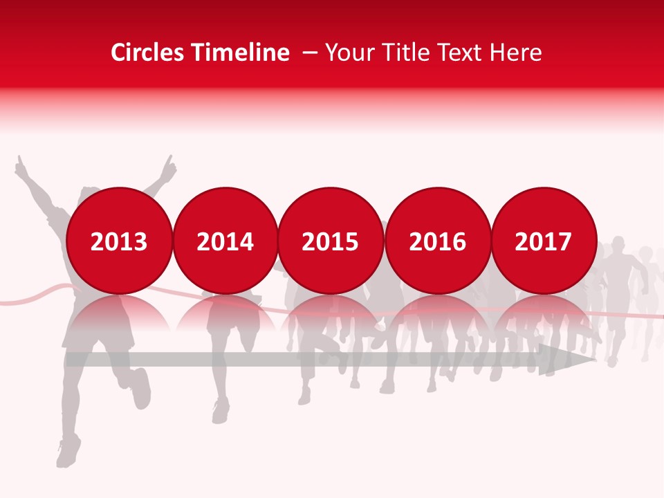 Editable Vector Illustration Of The Winner Of A Race With All Figures As Separate Objects Stock Vector Illustration: PowerPoint Template