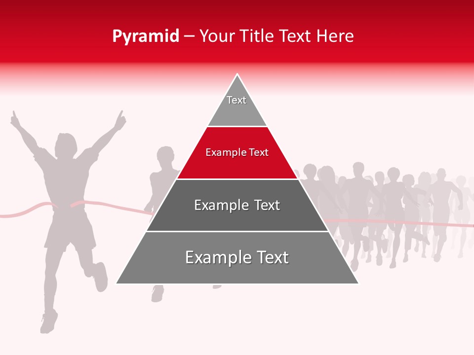 Editable Vector Illustration Of The Winner Of A Race With All Figures As Separate Objects Stock Vector Illustration: PowerPoint Template