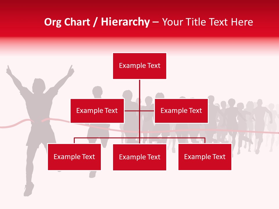 Editable Vector Illustration Of The Winner Of A Race With All Figures As Separate Objects Stock Vector Illustration: PowerPoint Template