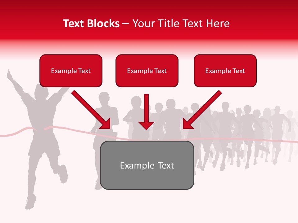 Editable Vector Illustration Of The Winner Of A Race With All Figures As Separate Objects Stock Vector Illustration: PowerPoint Template