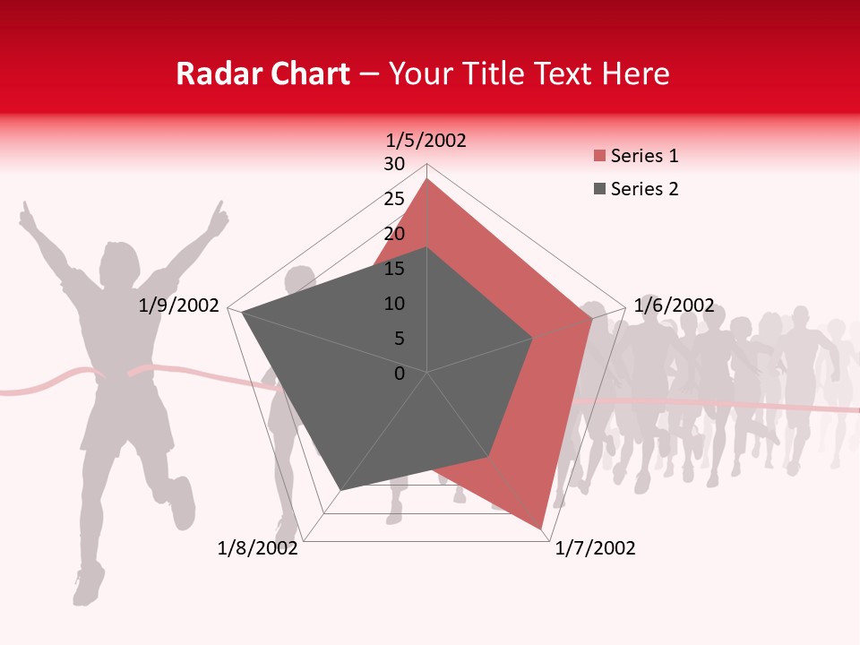 Editable Vector Illustration Of The Winner Of A Race With All Figures As Separate Objects Stock Vector Illustration: PowerPoint Template