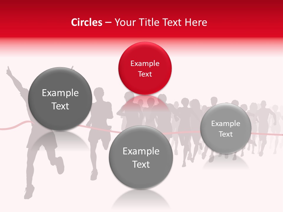 Editable Vector Illustration Of The Winner Of A Race With All Figures As Separate Objects Stock Vector Illustration: PowerPoint Template