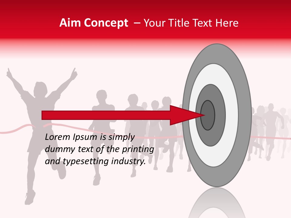 Editable Vector Illustration Of The Winner Of A Race With All Figures As Separate Objects Stock Vector Illustration: PowerPoint Template