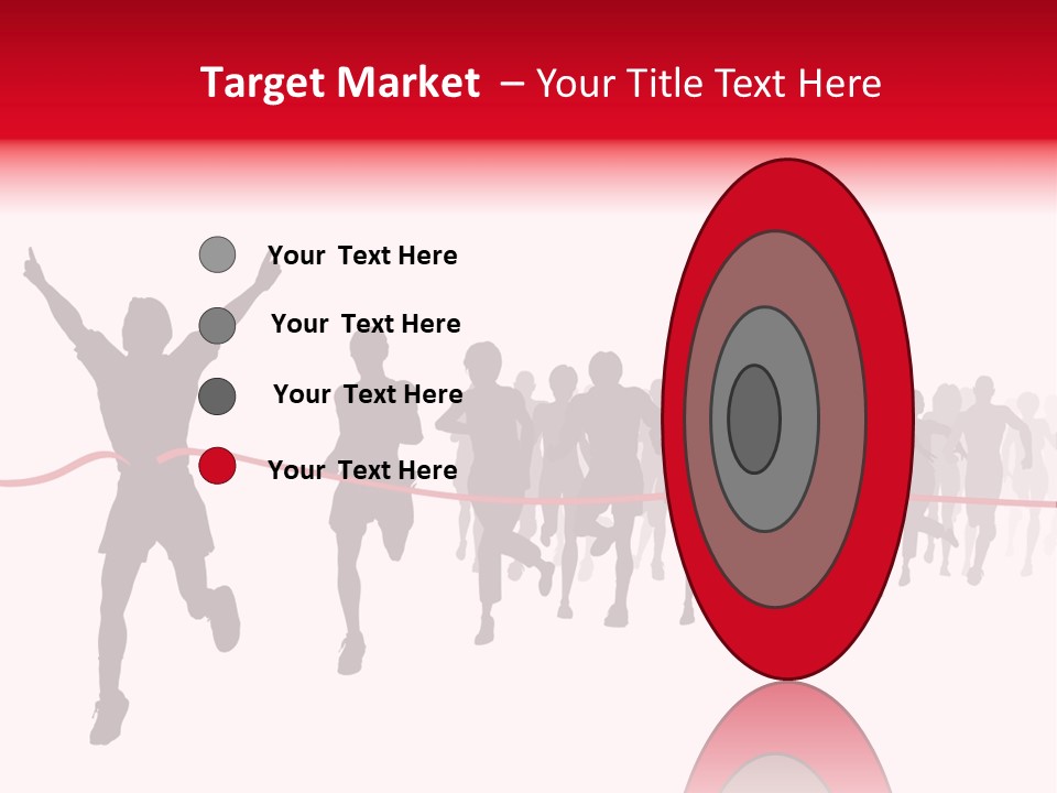 Editable Vector Illustration Of The Winner Of A Race With All Figures As Separate Objects Stock Vector Illustration: PowerPoint Template