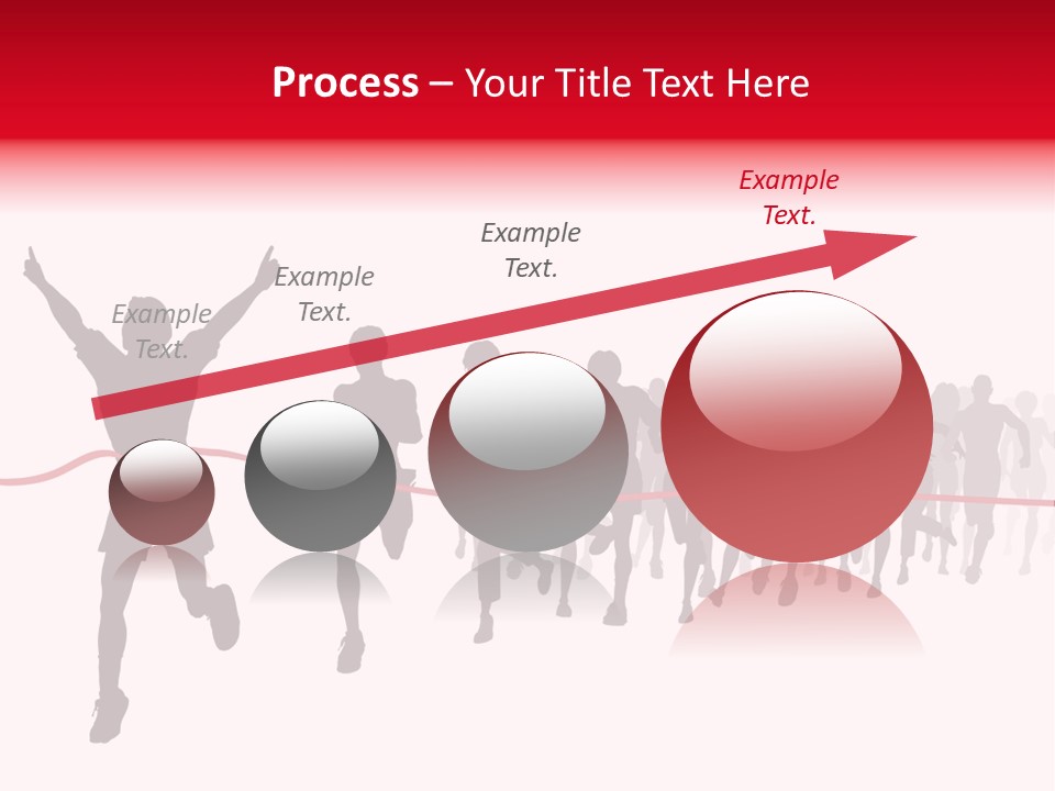 Editable Vector Illustration Of The Winner Of A Race With All Figures As Separate Objects Stock Vector Illustration: PowerPoint Template