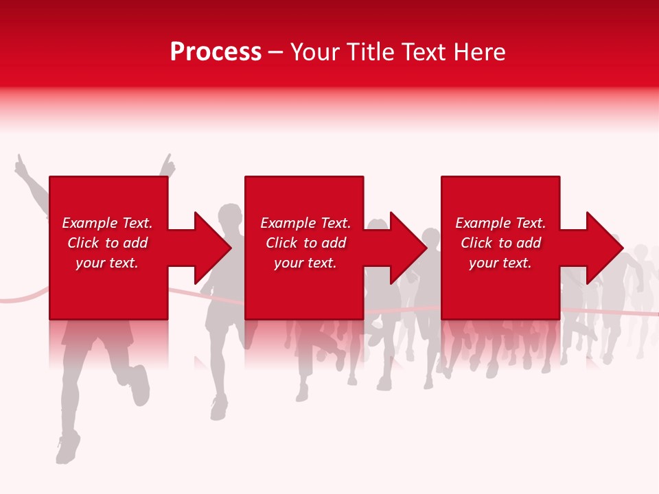 Editable Vector Illustration Of The Winner Of A Race With All Figures As Separate Objects Stock Vector Illustration: PowerPoint Template