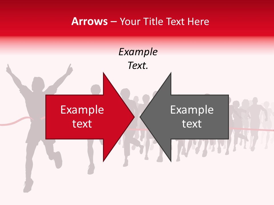 Editable Vector Illustration Of The Winner Of A Race With All Figures As Separate Objects Stock Vector Illustration: PowerPoint Template