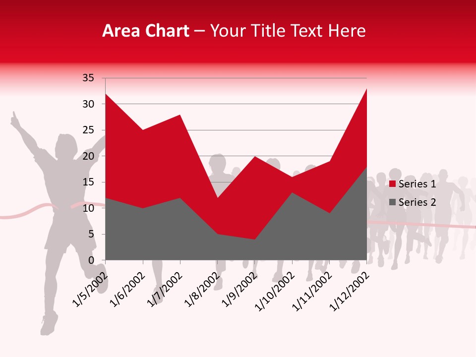Editable Vector Illustration Of The Winner Of A Race With All Figures As Separate Objects Stock Vector Illustration: PowerPoint Template