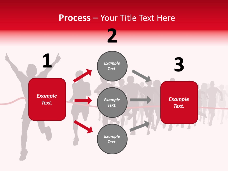 Editable Vector Illustration Of The Winner Of A Race With All Figures As Separate Objects Stock Vector Illustration: PowerPoint Template