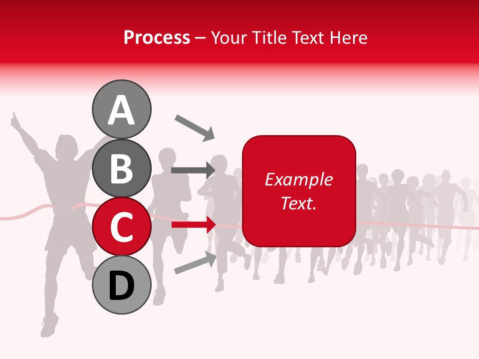 Editable Vector Illustration Of The Winner Of A Race With All Figures As Separate Objects Stock Vector Illustration: PowerPoint Template