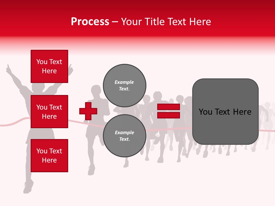 Editable Vector Illustration Of The Winner Of A Race With All Figures As Separate Objects Stock Vector Illustration: PowerPoint Template