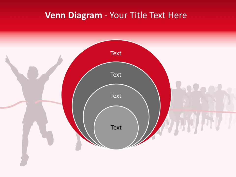 Editable Vector Illustration Of The Winner Of A Race With All Figures As Separate Objects Stock Vector Illustration: PowerPoint Template
