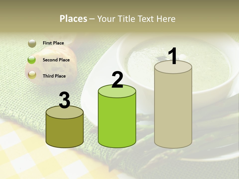 Bowl Of Asparagus Soup PowerPoint Template