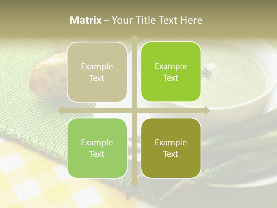 Bowl Of Asparagus Soup PowerPoint Template