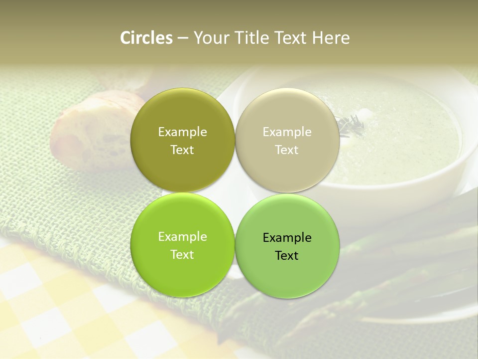 Bowl Of Asparagus Soup PowerPoint Template