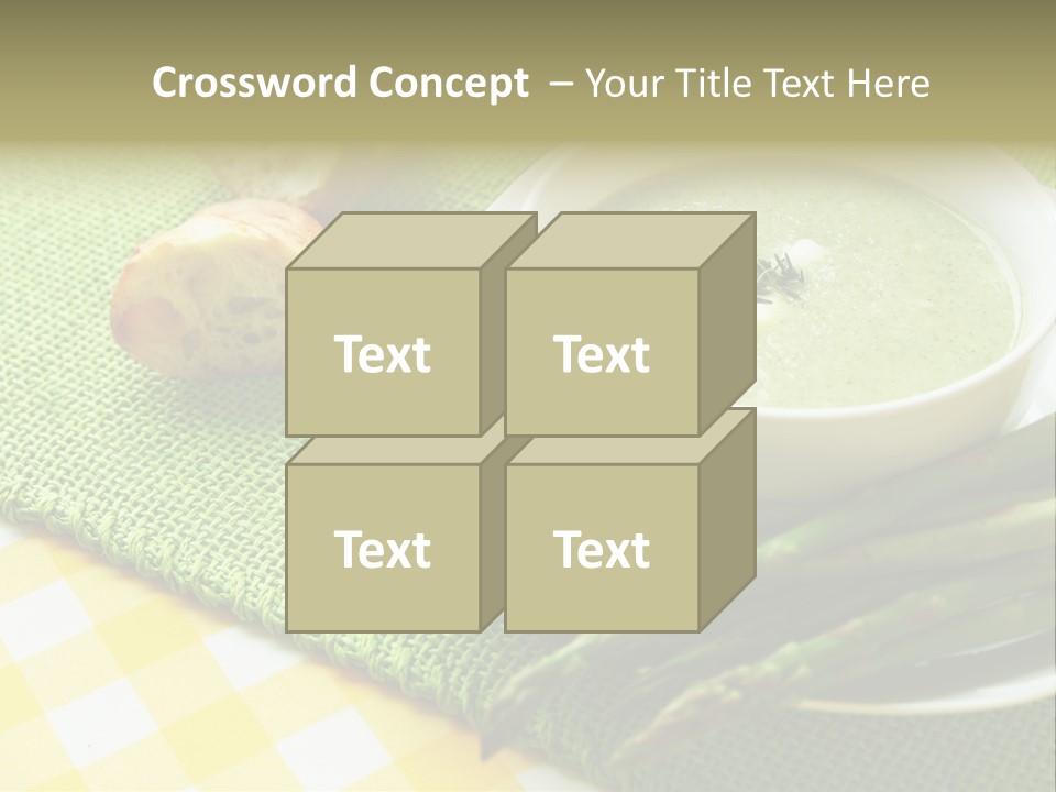 Bowl Of Asparagus Soup PowerPoint Template